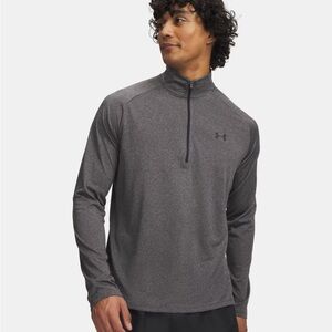 UNDER ARMOUR Men's Gray Tech Quarter-Zip Performance Pullover, XL ⭐️ SALE 2/$40